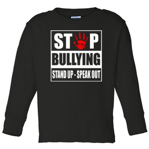 Stop Bullying Stand Up Speak Out Toddler Long Sleeve Shirt