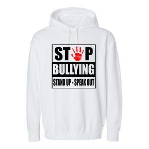 Stop Bullying Stand Up Speak Out Garment-Dyed Fleece Hoodie