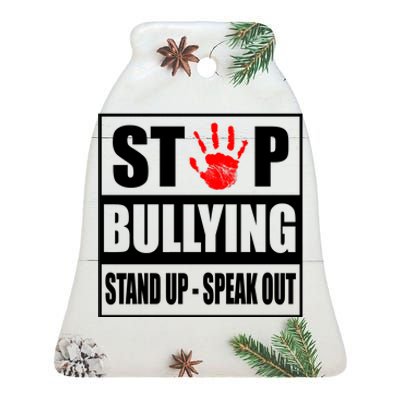 Stop Bullying Stand Up Speak Out Ceramic Bell Ornament