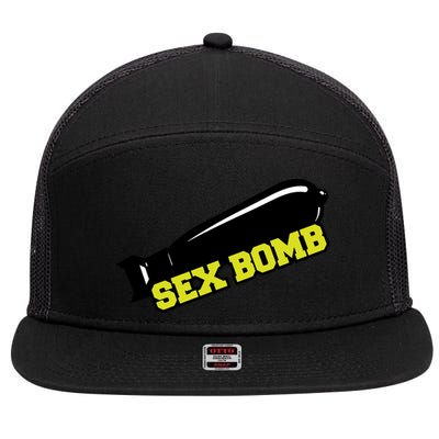 Sex Bomb 7 Panel Mesh Trucker Snapback Hat