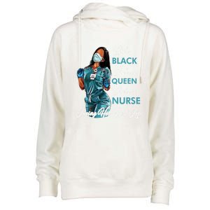 She's Black She's A Queen She's A Nurse Living Her Best Life Meaningful Gift Womens Funnel Neck Pullover Hood