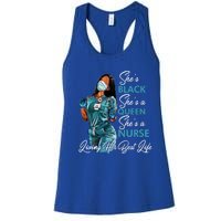 She's Black She's A Queen She's A Nurse Living Her Best Life Meaningful Gift Women's Racerback Tank