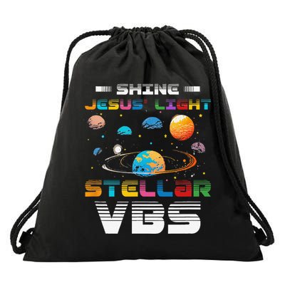 Stellar Bible School VBS Shine Jesus Light Christian Drawstring Bag