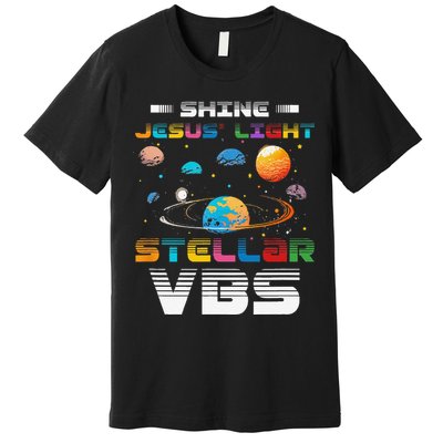 Stellar Bible School VBS Shine Jesus Light Christian Premium T-Shirt