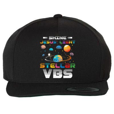 Stellar Bible School VBS Shine Jesus Light Christian Wool Snapback Cap