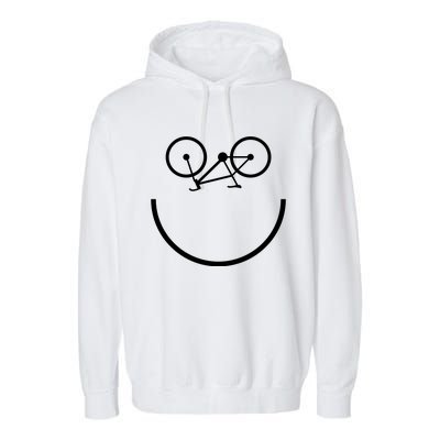 Smiling Bicycle Garment-Dyed Fleece Hoodie