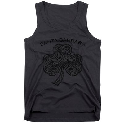 Santa Barbara St Patricks Day Ireland Shamrock Irish St Pat Tank Top