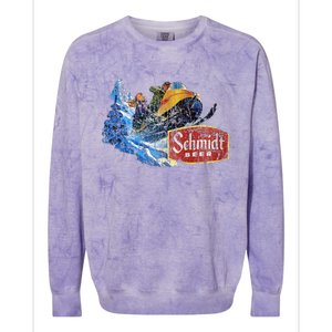 Schmidt Beer Snowmobile Colorblast Crewneck Sweatshirt