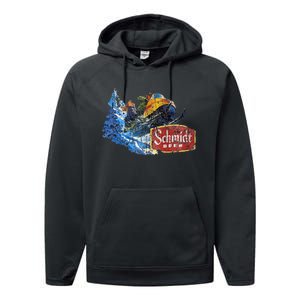 Schmidt Beer Snowmobile Performance Fleece Hoodie