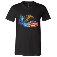 Schmidt Beer Snowmobile V-Neck T-Shirt