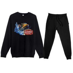 Schmidt Beer Snowmobile Premium Crewneck Sweatsuit Set