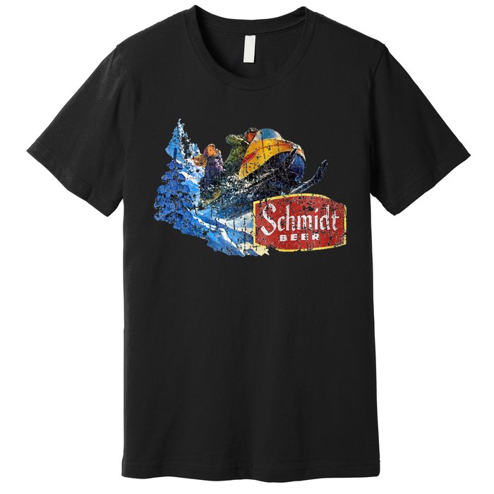 Schmidt Beer Snowmobile Premium T-Shirt