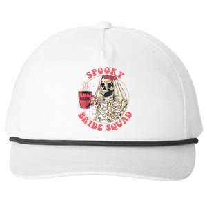 Spooky Bride Squad Halloween Bachelorette Party Snapback Five-Panel Rope Hat