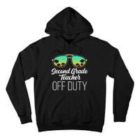 Sunglasses Beach Sunset Summer Second Grade Teacher Off Duty Tall Hoodie