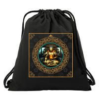 Steampunk Buddha Drawstring Bag
