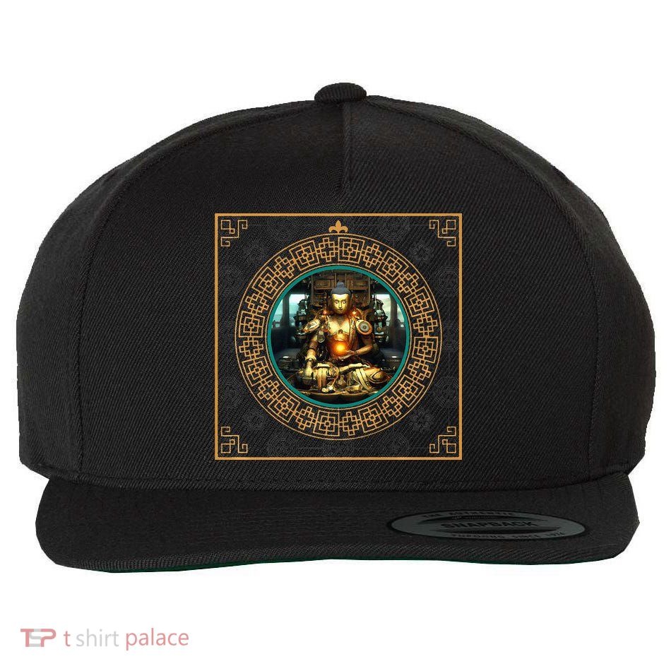 Steampunk Buddha Wool Snapback Cap