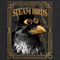 Steam Birds 7 Panel Mesh Trucker Snapback Hat