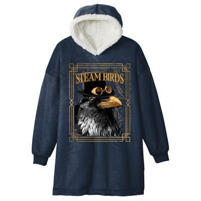 Steam Birds Hooded Wearable Blanket