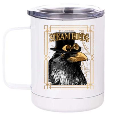 Steam Birds 12 oz Stainless Steel Tumbler Cup