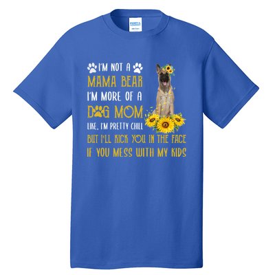 Sunflower Belgian Shepherd Mom Mothers Day Dog Mom Gift Tall T-Shirt