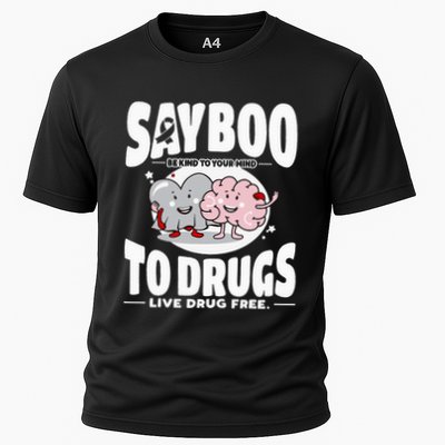 Say Boo To Drugs Funny Halloween Red Ribbon Week Awareness Performance Shirt