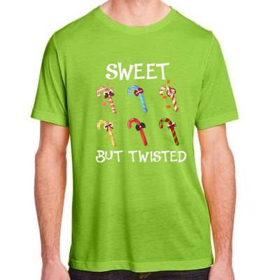 Sweet But Twisted Funny Candy Cane Lover Christmas Gift Adult ChromaSoft Performance T-Shirt