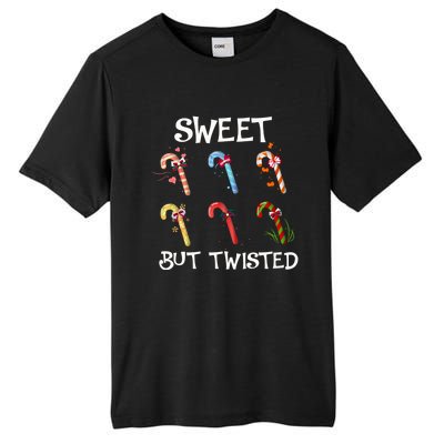 Sweet But Twisted Funny Candy Cane Lover Christmas Gift Tall Fusion ChromaSoft Performance T-Shirt