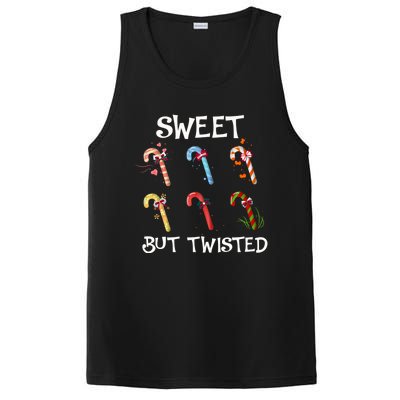 Sweet But Twisted Funny Candy Cane Lover Christmas Gift PosiCharge Competitor Tank