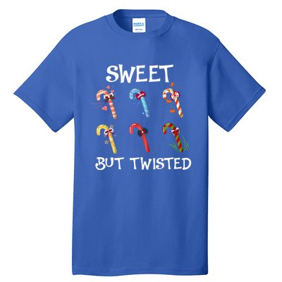 Sweet But Twisted Funny Candy Cane Lover Christmas Gift Tall T-Shirt