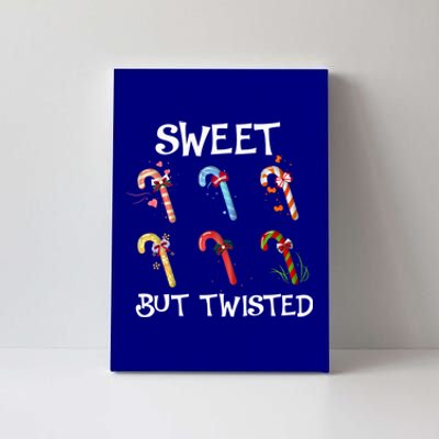 Sweet But Twisted Funny Candy Cane Lover Christmas Gift Canvas