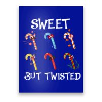 Sweet But Twisted Funny Candy Cane Lover Christmas Gift Poster