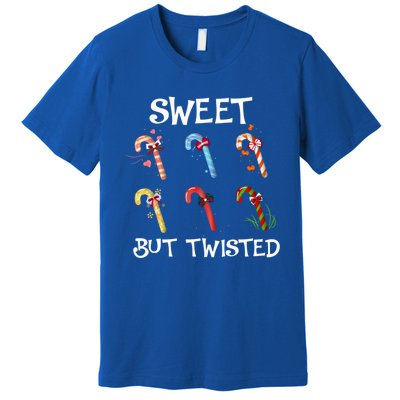 Sweet But Twisted Funny Candy Cane Lover Christmas Gift Premium T-Shirt