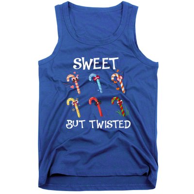 Sweet But Twisted Funny Candy Cane Lover Christmas Gift Tank Top