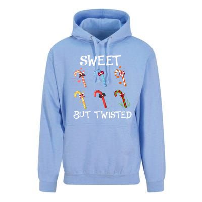 Sweet But Twisted Funny Candy Cane Lover Christmas Gift Unisex Surf Hoodie