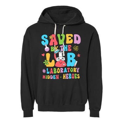 Saved By The Lab Laboratory Phlebotomy Week 2024 Lab Tech Garment-Dyed Fleece Hoodie