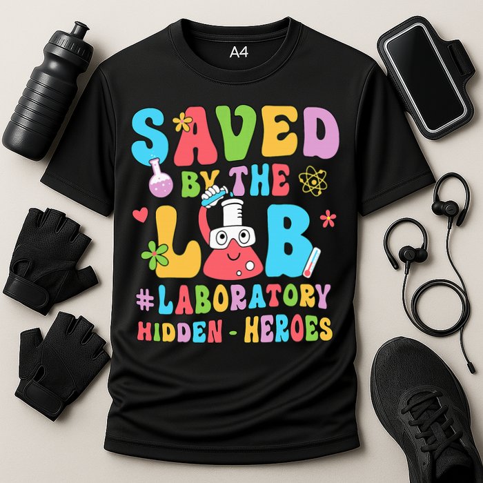 Saved By The Lab Laboratory Phlebotomy Week 2024 Lab Tech Performance Shirt