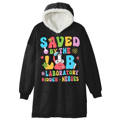 Saved By The Lab Laboratory Phlebotomy Week 2024 Lab Tech Hooded Wearable Blanket