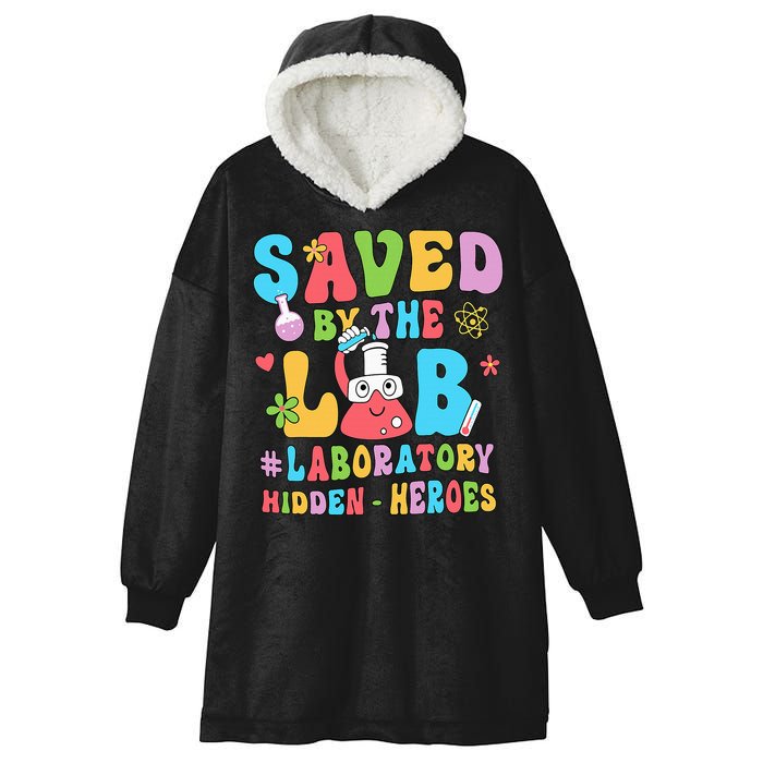 Saved By The Lab Laboratory Phlebotomy Week 2024 Lab Tech Hooded Wearable Blanket