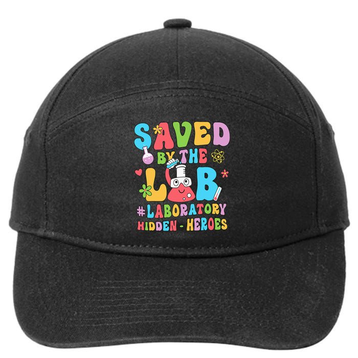 Saved By The Lab Laboratory Phlebotomy Week 2024 Lab Tech 7-Panel Snapback Hat