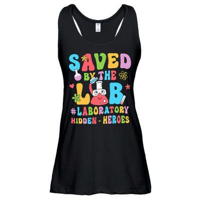 Saved By The Lab Laboratory Phlebotomy Week 2024 Lab Tech Ladies Essential Flowy Tank