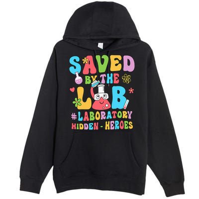 Saved By The Lab Laboratory Phlebotomy Week 2024 Lab Tech Premium Pullover Hoodie