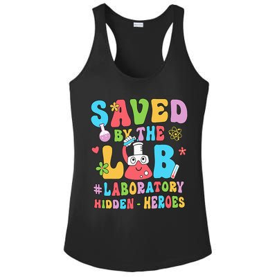 Saved By The Lab Laboratory Phlebotomy Week 2024 Lab Tech Ladies PosiCharge Competitor Racerback Tank