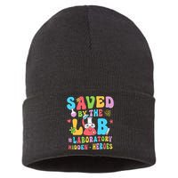 Saved By The Lab Laboratory Phlebotomy Week 2024 Lab Tech Sustainable Knit Beanie