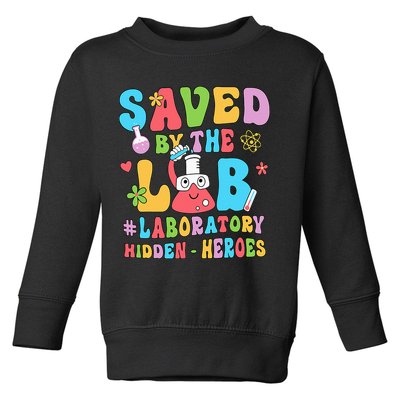 Saved By The Lab Laboratory Phlebotomy Week 2024 Lab Tech Toddler Sweatshirt