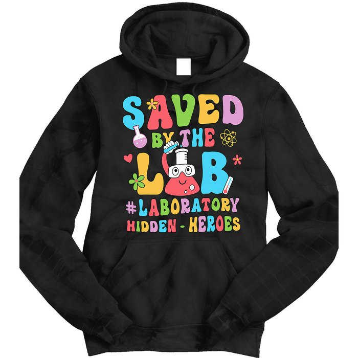 Saved By The Lab Laboratory Phlebotomy Week 2024 Lab Tech Tie Dye Hoodie