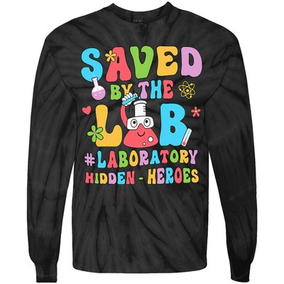 Saved By The Lab Laboratory Phlebotomy Week 2024 Lab Tech Tie-Dye Long Sleeve Shirt