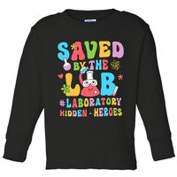 Saved By The Lab Laboratory Phlebotomy Week 2024 Lab Tech Toddler Long Sleeve Shirt