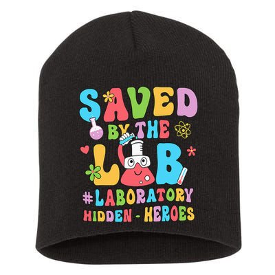 Saved By The Lab Laboratory Phlebotomy Week 2024 Lab Tech Short Acrylic Beanie