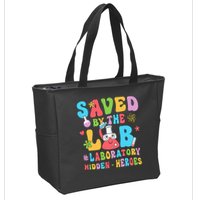 Saved By The Lab Laboratory Phlebotomy Week 2024 Lab Tech Zip Tote Bag