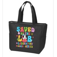 Saved By The Lab Laboratory Phlebotomy Week 2024 Lab Tech Zip Tote Bag